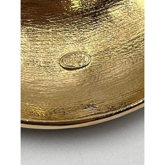 Trifari Vintage Double‎ Strand Beaded Black Goldtone Egyptian
Revival Necklace - Picture 7 of 8